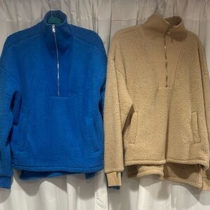 Sherpa 1/4 zip pullover (bundle of 2)
